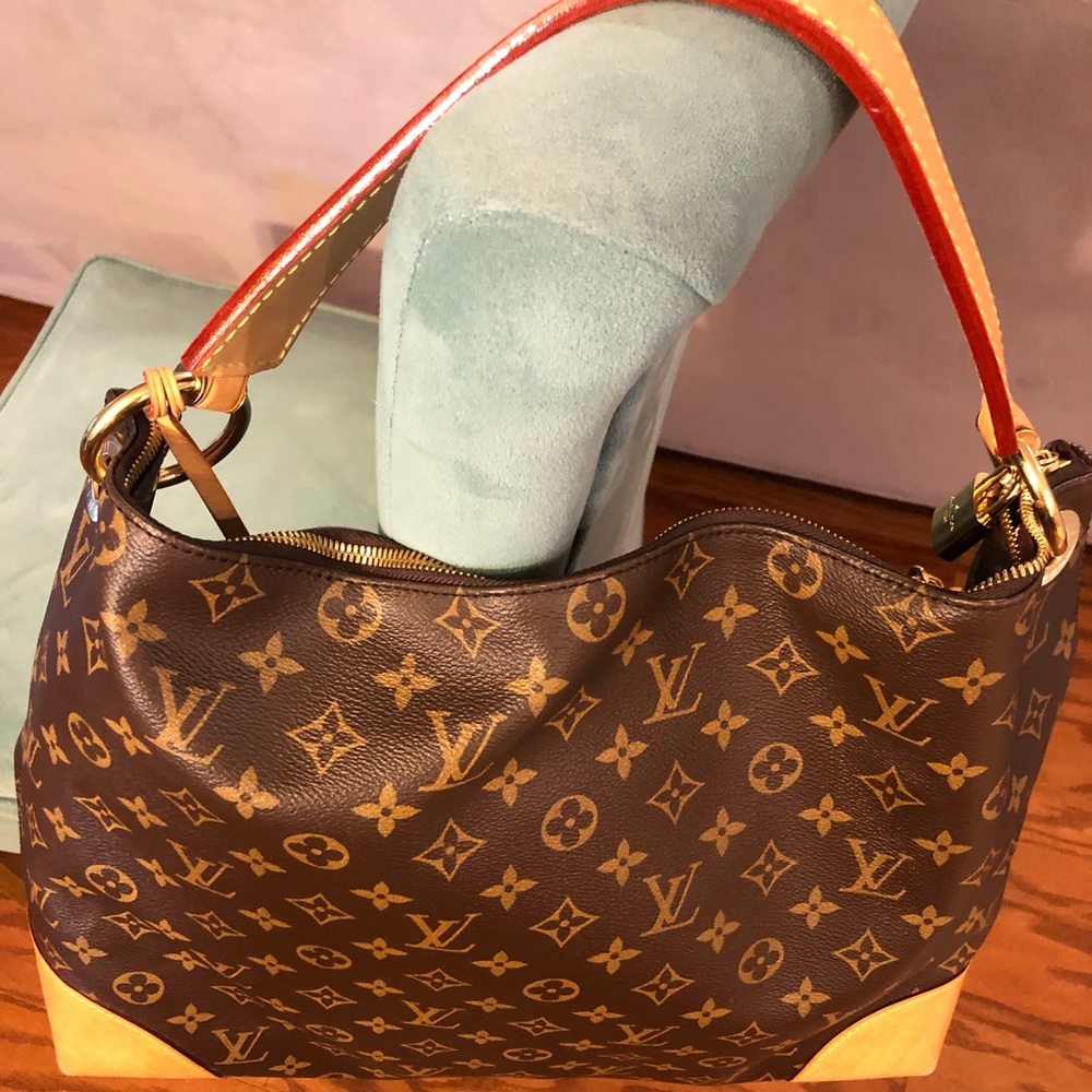 Louis Vuitton Berri MM Canvas Handbag